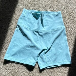 aerie Light Blue High-Waist Bike Shorts